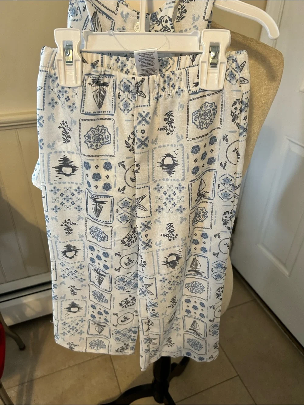 NWT Nicole Miller 3 Piece Beach Pants Set/Size 3 T